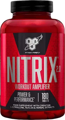 Produktbild von BSN Nitrix 2.0 180 Tabletten / Nitric Oxide (NO) / Konzentrierte Stickoxid-Vorstufe