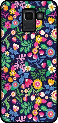 Produktbild von Smartphonica Handytasche Passend für Samsung Galaxy J6 2018 mit Blumendruck - TPU zurück Abdeckung Fall Blumendesign