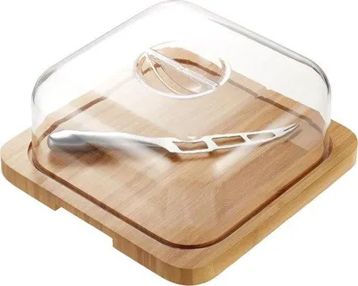 Immagine prodotto di Tagliere per formaggi in bambù con coltello da formaggio in acciaio inossidabile - include 1 parola chiave - 20326 Portacase