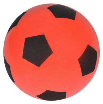 Image de Ballon de football en mousse rouge 20 cm - taille 5 - jeu plein air