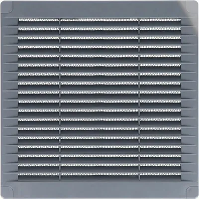 Image de Grille Aération Carrée Edm Lot De 2 Grilles Aération Abs Moustiquaire 100x100mm - Edm