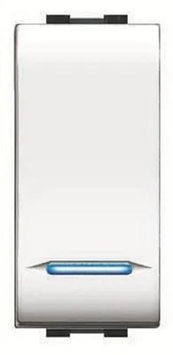 Zdjęcie produktu dla Jednobiegunowy wyłącznik z podświetleniem „MYLIFE” 16 A, 250 V – biały