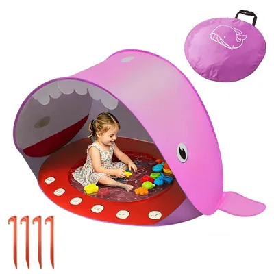 Produktbild von Pop-up Strandmuschel mit integriertem Pool, UPF 50+, für Babys und Kleinkinder, Walrosa, für Strand