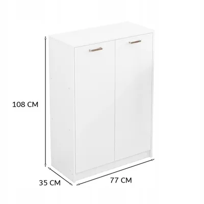 Obrázek produktu pro Kancelářská dvoudveřová stojící skříň bílá loft 108 cm