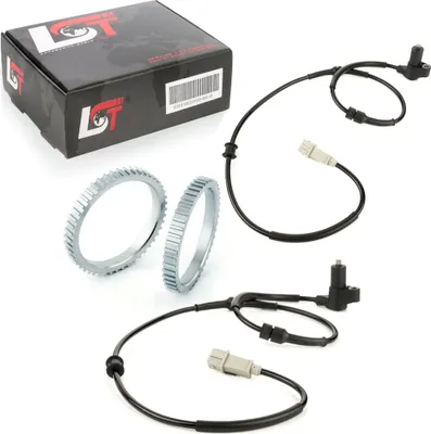 Produktbild von 2x ABS-Sensor und ABS-Ring Set Vorderachse 48 Zähne für CITROEN XSARA PICASSO