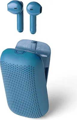 Zdjęcie produktu dla Lexon Speakerbuds Słuchawkibezprzewodowe z głośnikiem bluetooth niebieski/blue LA127B