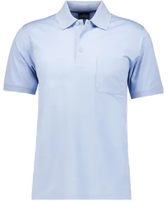 Ragman H-Polo Polo Soft-Knit uni in blau