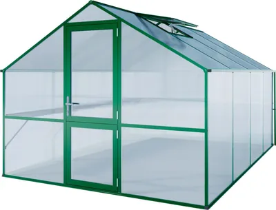 Produktbild von KGT Gewächshaus "Orchidee IV" moosgrün 12,7 m² 10 mm HKP