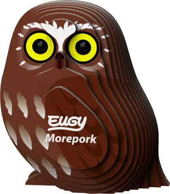 Produktbild von Eugy 3D Puzzle - Boeboekuil - Tier Bastelset aus Karton