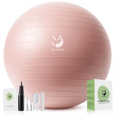 Obrázok produktu pre Omgoods – Fitness lopta na gymnastiku, 55-85 cm, s pumpou, ideálna na cvičenie a zlepšenie rovnováhy