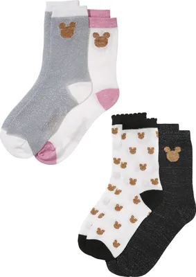 Produktbild von Mickey Mouse Damen Strümpfe Socken 4er Pack, Größe:36-38