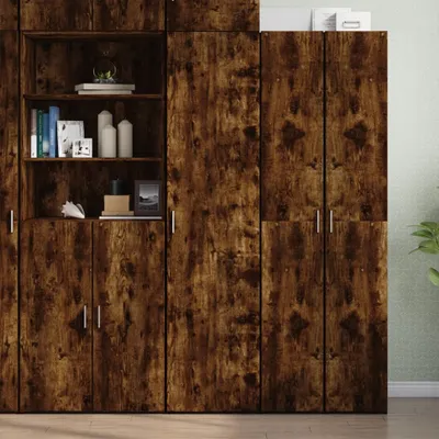 Produktbild von vidaXL Highboard Räuchereiche 45x42,5x185 cm Holzwerkstoff