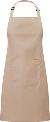 Obrázek produktu pro Premier Workwear PR154 | Colours Zástěra s kapsou - 72 x 86 cm - pratelná do 60 - Barva: Latte (cca Pantone 7530) - Rozměr: 72 x 86 cm