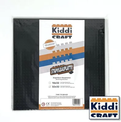 Immagine prodotto di Base impilabile 32x32 con rilievi, nera, compatibile, robusta