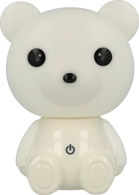 Produktbild von Westcott Lightbuddies Lampe Bär Bruno, LED-Nachtlicht für Kinder mit Akku & USB-Ladekabel, dimmbar, creme weiß, E-88002 00