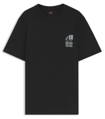 Produktbild von BOSS Te_Blueprint Herren T-Shirt mit Rundhalsausschnitt aus 100% Baumwolle