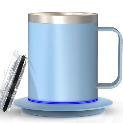 Produktbild von Tassenwärmer Kaffeewärmer büro Schreibtisch mit Tasse und Deckel, intelligente konstante Temperatur, lebensmittelecht