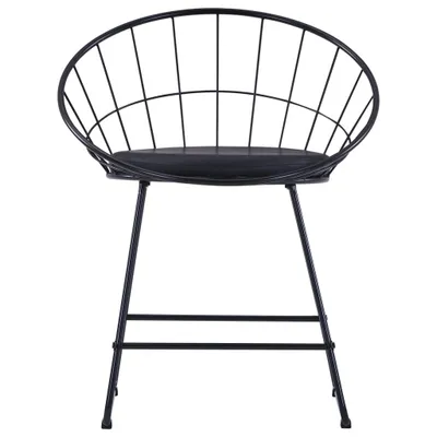 Immagine prodotto di vidaXL Sedie da pranzo con sedute in Pelle finta 6 pezzi in acciaio nero