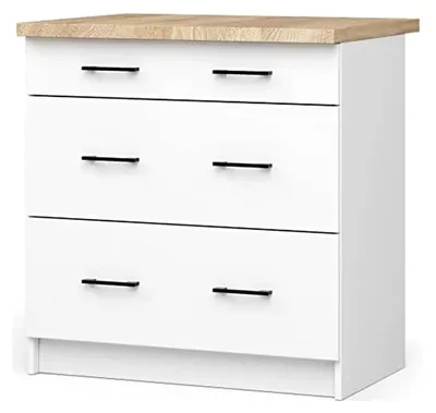 Produktbild von Oliven Küchenschränke | Geräumig | Robust | Für jedes Design | Für kleine Küchen | Für Küchenzeilen | Teil eines Sets | Weiß