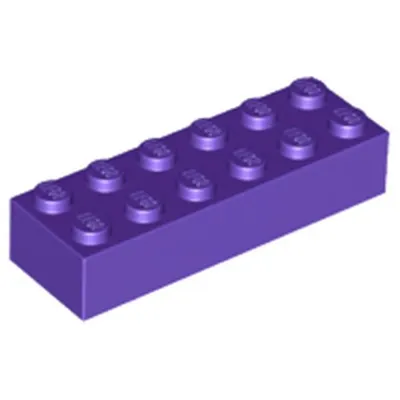 Obrázek produktu pro Lego® 2x6 kostek 2456 - 1 kus Tmavě fialová