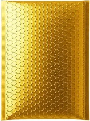 Image de Enveloppe d'expédition métallique 280 x 380 mm, couleur or