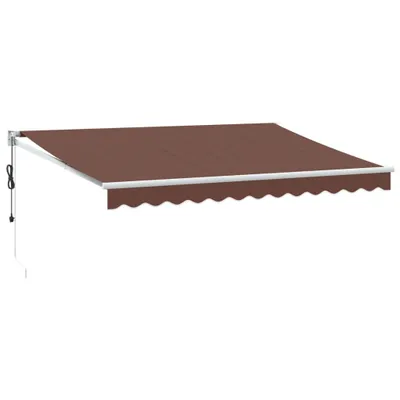 Zdjęcie produktu dla vidaXL Markiza automatyczna brązowa 350x250 cm