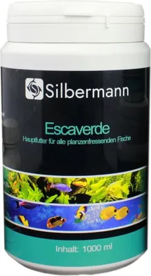 Produktbild von Silbermann Escaverde - Hauptfutter für alle pflanzenfressenden Meer- und Süwasserfische (1000 ml), SIM 123