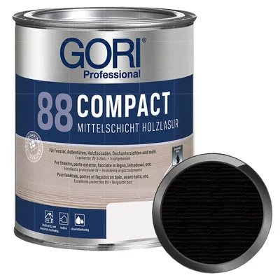 Produktbild von GORI 88 Compact Lasur 5 Liter Ebenholz