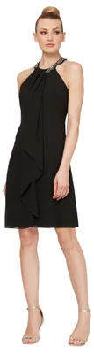 Produktbild von S.L. Fashions Damenkleid mit Neckholder-Ausschnitt, Cocktailkleid, Hochzeitsgast