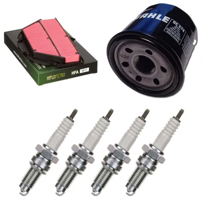 Image de Kit d'entretien pour Suzuki GSX-R 750 2006-2007 : filtre à air, filtre à huile, bougies d'allumage de pamoto - Neuf