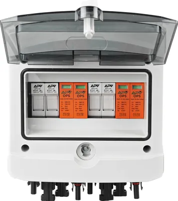 Produktbild von Solar Anschlusskasten 2-Strings DC 1000V 32A Überspannungsschütz T1+T2 Photovoltaik IP65 Generatoranschlusskasten 8-Module MC4 Solarstecker PV-Anlage