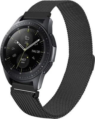 Image de imoshion Bracelet magnétique milanais pour Samsung Galaxy Watch 3 (45 mm) / Watch (46 mm) / Gear S3 Frontier / Gear S3 Classic (22 mm) - Noir