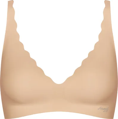 Produktbild von Sloggi Zero Feel Wavy Bralette Ohne Bügel Damen BH , Größe: XS, Farbe: Beige (Peanut Butter )