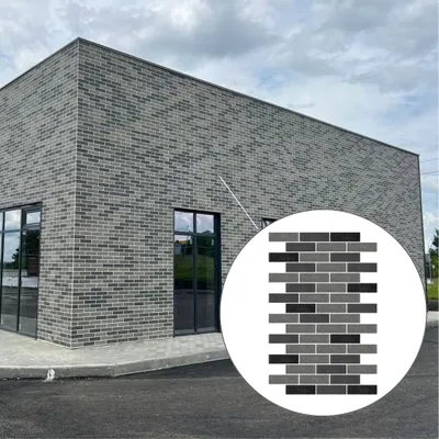 Zdjęcie produktu dla Nowoczesna okładina elewacyjna & dekoracja ścian z efektem naturalnego kamienia – system AMK, (9,4 m²), 241 Mix-szary-czarny