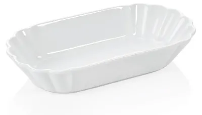 Produktbild von 12x Pommesschalen 25 x 12,5 x 5 cm weiß, Porzellan