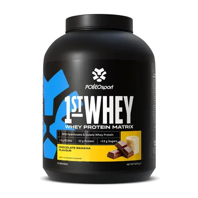 Zdjęcie produktu dla Polleo 1st Whey, 2270 g - Czekolada z bananem