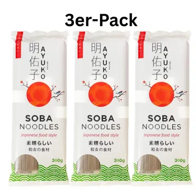 Produktbild von 3er-Pack AYUKO Soba Buchweizennudeln 300g