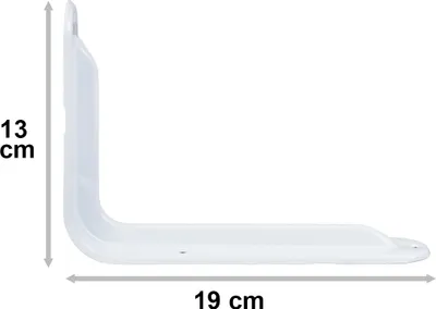 Produktbild von Schwerlast Regalwinkel in weiß 19 x 13 cm