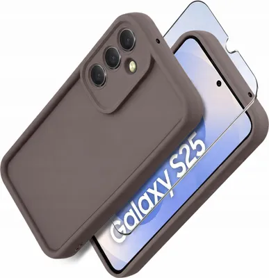 Immagine prodotto di Etui do Samsung S25 silikonowe MATOWE + Szkło ochronne na ekran 9H