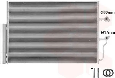 Produktbild von VAN WEZEL 59015703 Kondensator Klimaanlage Klimakondensator für VOLVO XC60 II (246) +Trockner