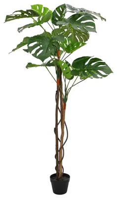 Obrázok produktu pre vidaXL Umelá rastlina Monstera, zelená, 94 x 18 x 170 cm