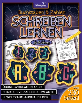 Produktbild von Buchstaben und Zahlen schreiben lernen ab 5 Jahren