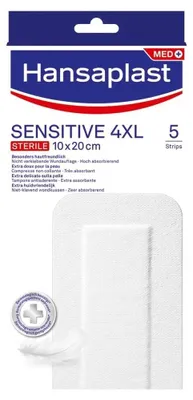 Productafbeelding van Hansaplast Pleisters sensitive 4XL (5 stuks)
