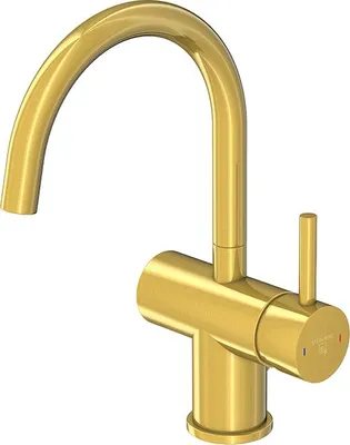 Produktbild von Steinberg Serie 100 Waschtischarmatur mit Ablaufgarnitur, Ausladung 155 mm, 1001500BG