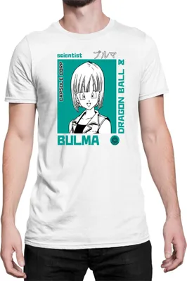 Immagine prodotto di Maglietta da uomo Dragon Anime Manga Ball Z Bulma 01, Man M , Blanc