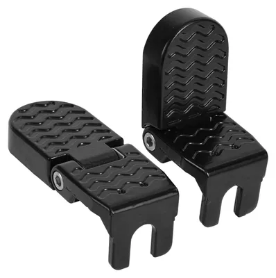 Imagen del producto de Pedales traseros para bicicleta, placa de acero, 2 unidades, plegables, antideslizantes, para bicicletas eléctricas y de montaña