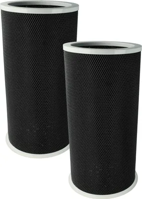 Produktbild von vhbw 2x Aktivkohlefilter kompatibel mit Xiaomi SCG4011TW (+ RFID), SCG4021GL Luftreiniger - Luftfilter Schwarz Grau