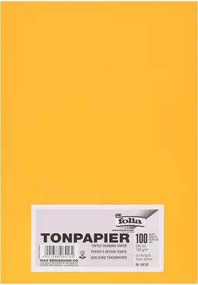 Obrázek produktu pro folia Tonpapier, DIN A4, 130 g/qm, dunkelgelb