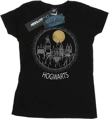 Produktbild von Harry Potter - "Hogwarts" T-Shirt für Damen BI23601 (L) (Schwarz)
