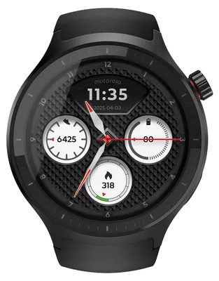 Produktbild von Motorola Moto Watch, 3,63 cm (1.43"), OLED, Touchscreen, 4 TB, GPS, 40 g